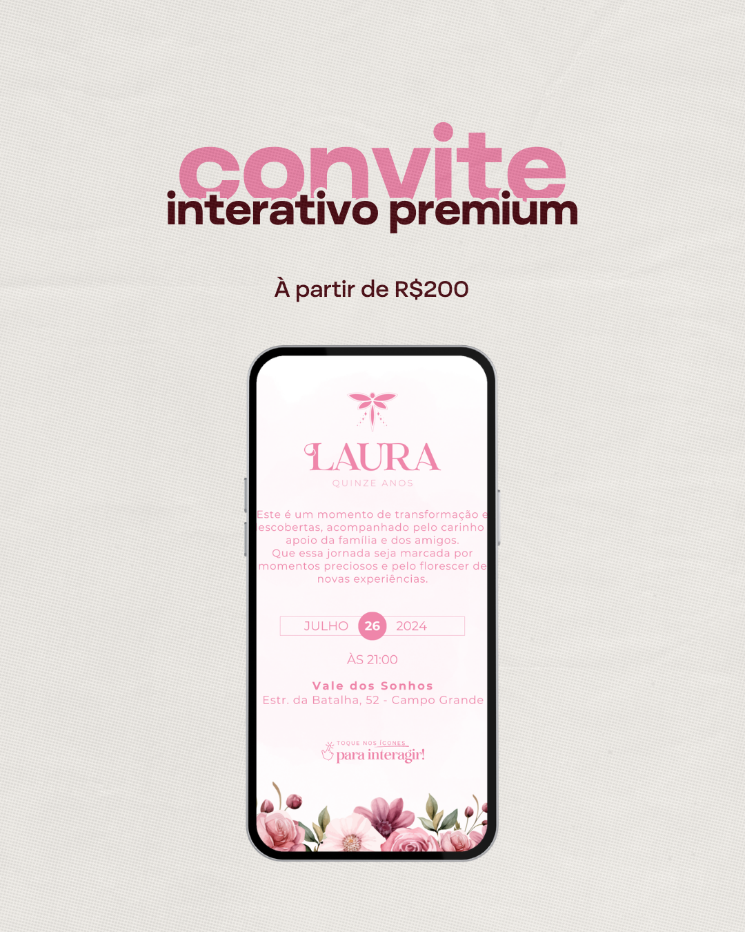 Convite Interativo Premium