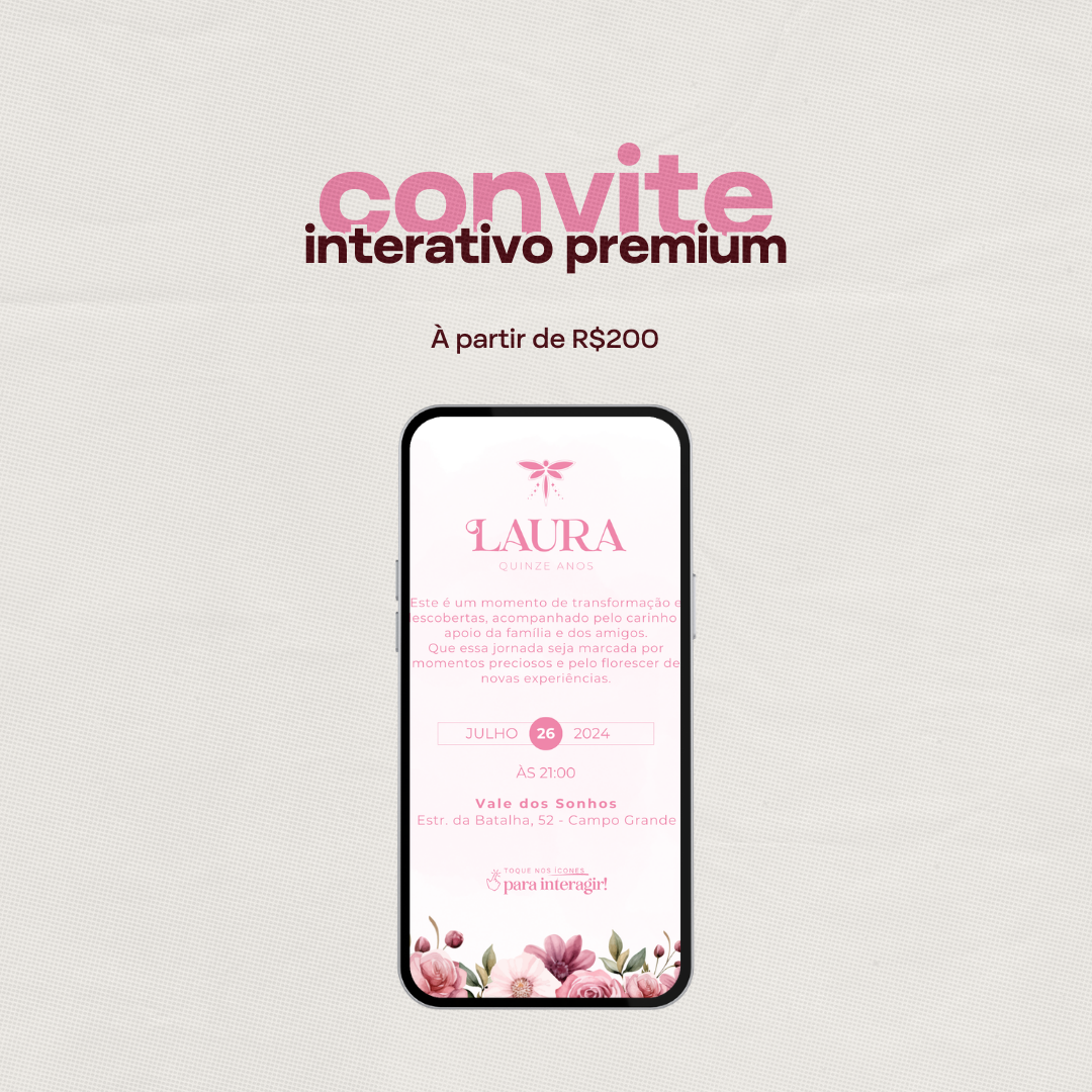 Convite Interativo Premium